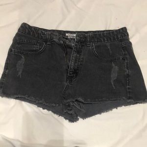 MOSSIMO supply co Black high waisted jean shorts